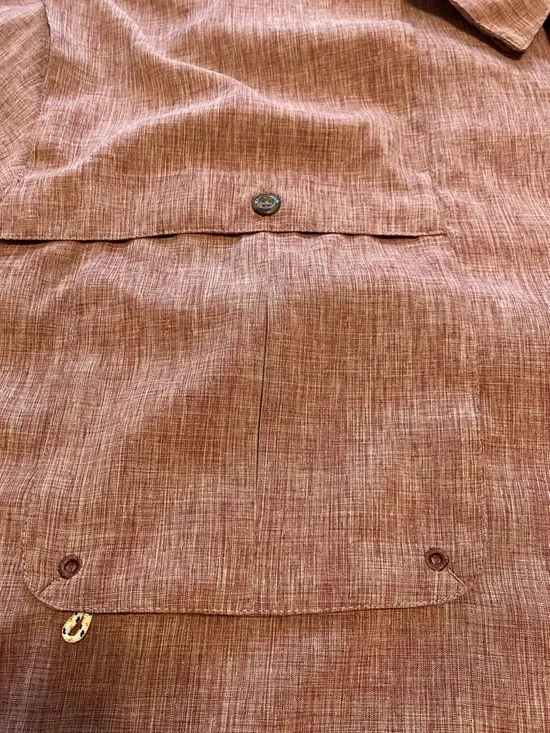 Men’s 4XL Magellan Outdoors Relaxed Fit Fish Gear Shirt in Mauve Heather - Picture 12 of 12